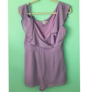 Super down brand; size L, lilac romper